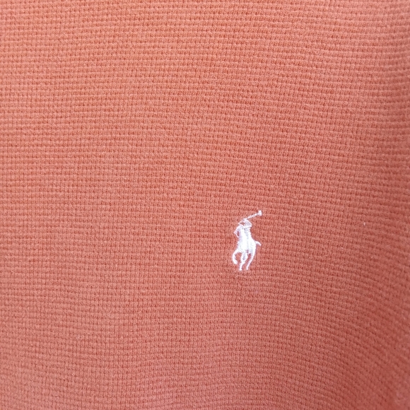 Polo Ralph Lauren Orange Sleepwear Men's XL Crew Neck Long Sleeve Thermal - Picture 3 of 7